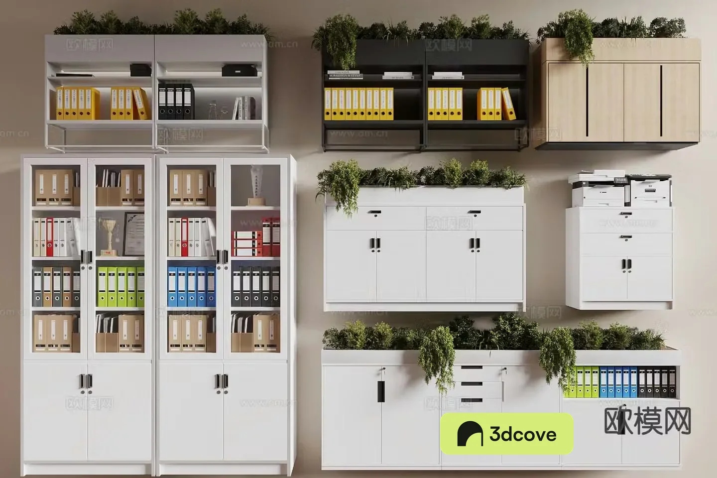 Modern filing cabinet information cabinet