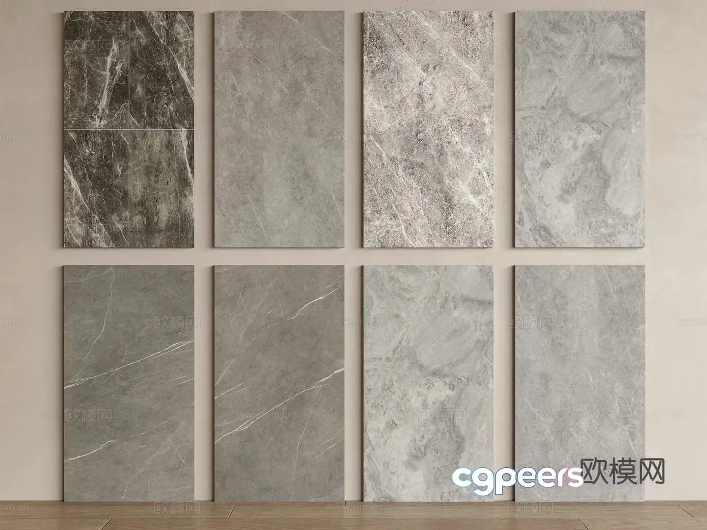Modern gray marble Marble Gray marble Rock slab Ceramic tiles Gray stone p3d model