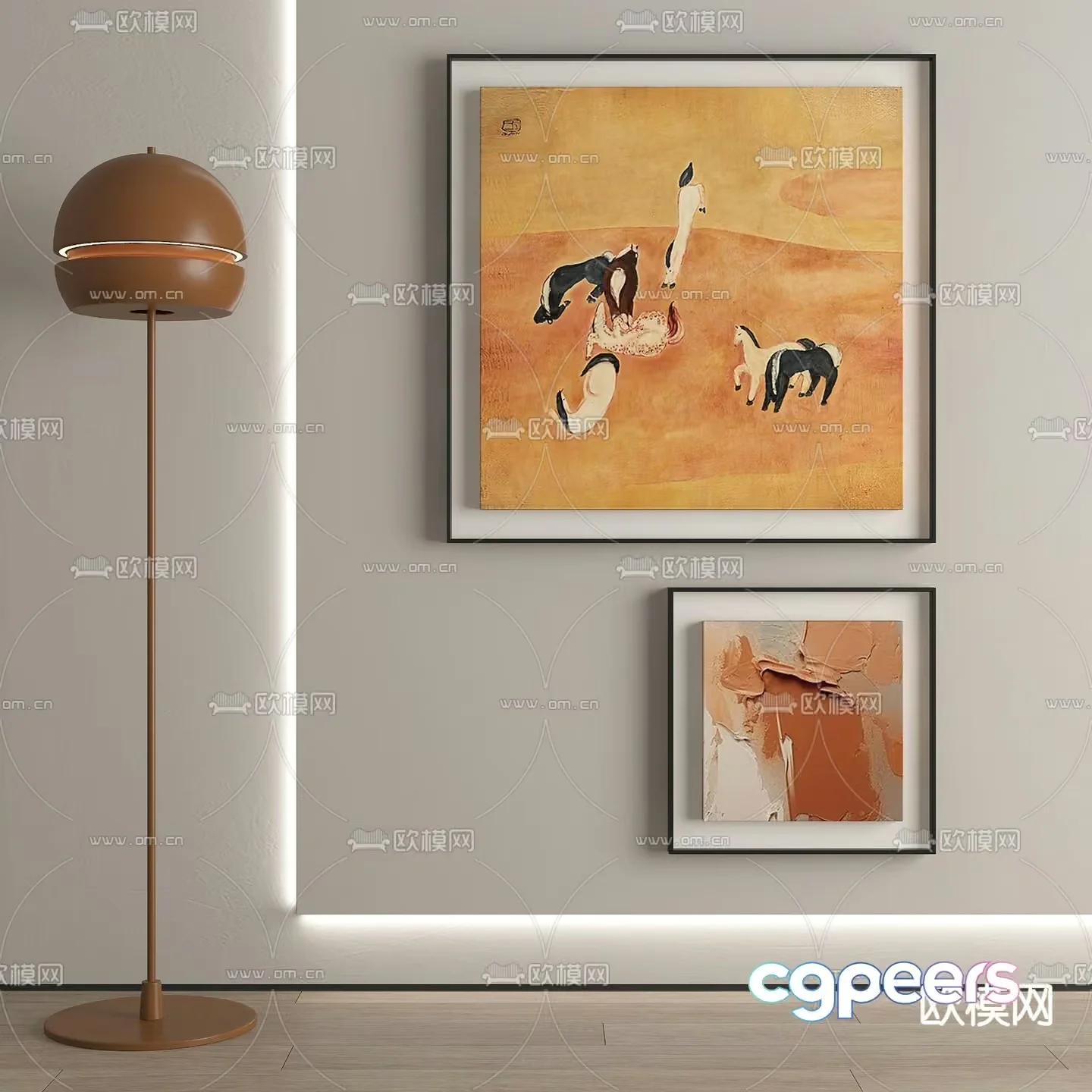 Modern Art Gallery 3D Model – 17989 – VRAY Render