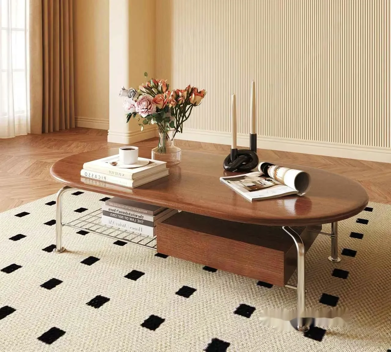Mid-Century Modern Coffee Table 3D Model – 13391 – VRAY Render