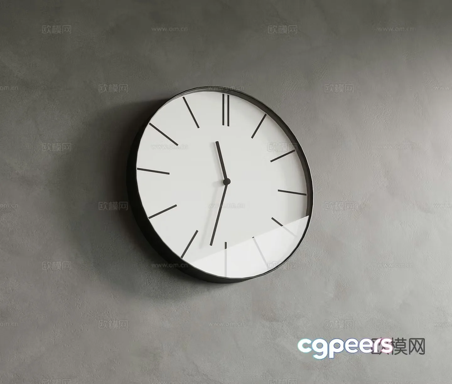 Watches modern simple clocks wall clocks wall decorations 3D model