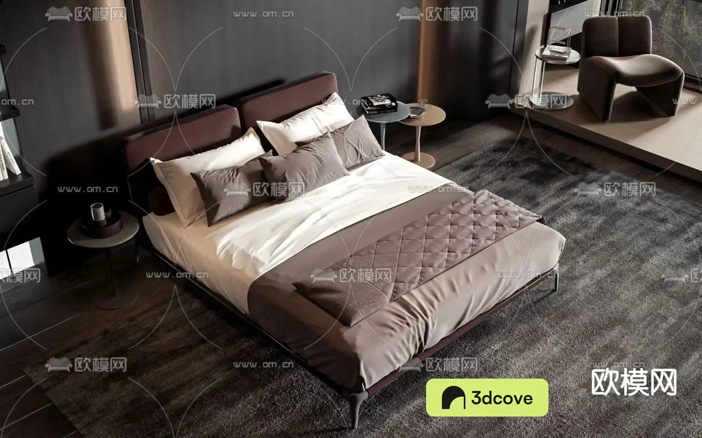 Commercial bed double bed