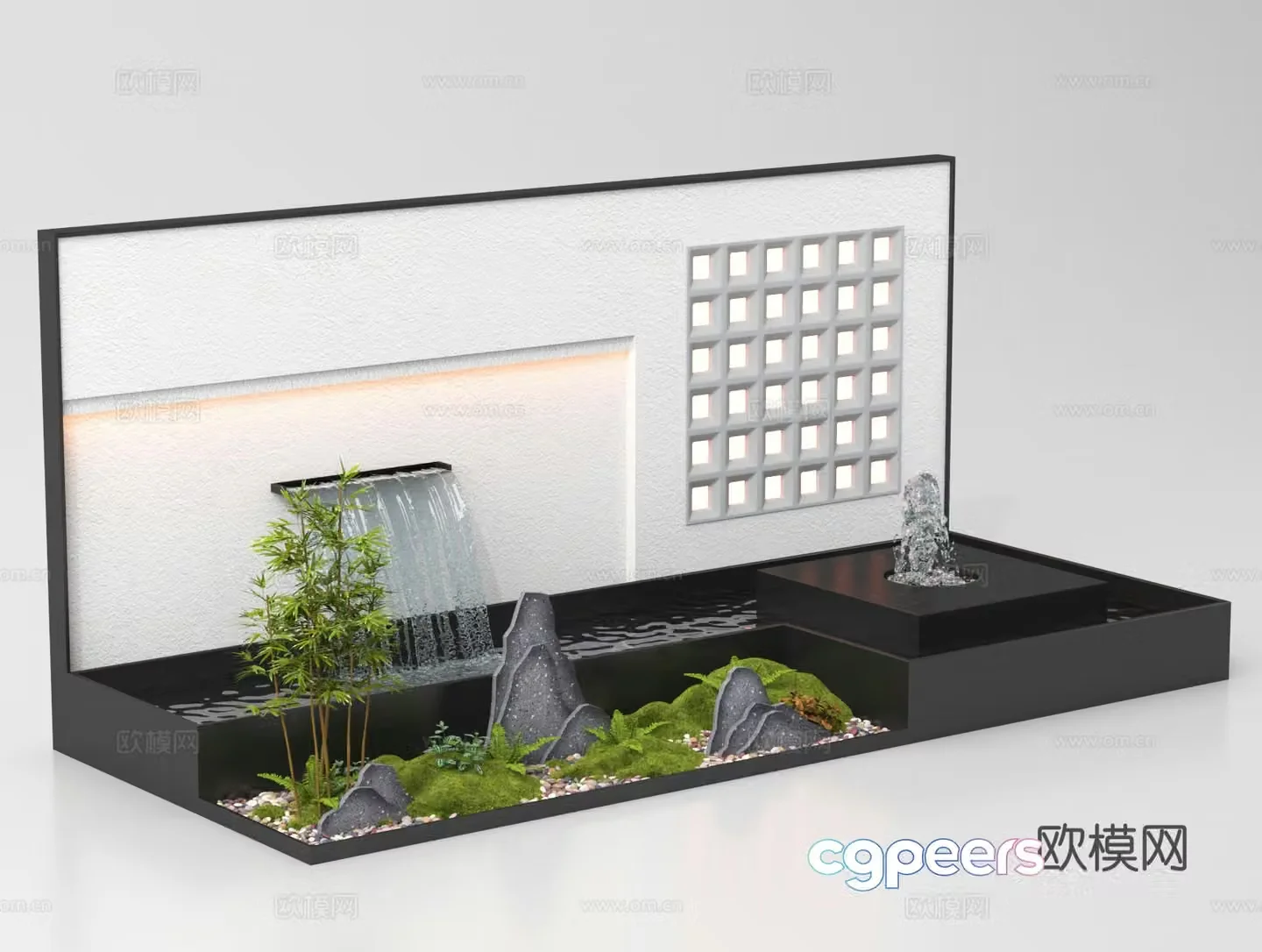 Plant Landscape Garden Landscape Sketch Landscape Wall 3D Model
