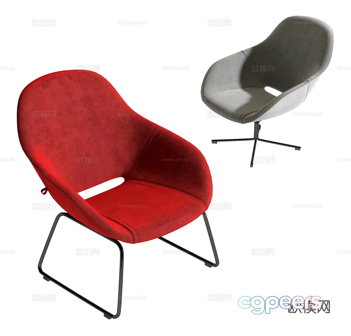 Modern leisure chair 3d model