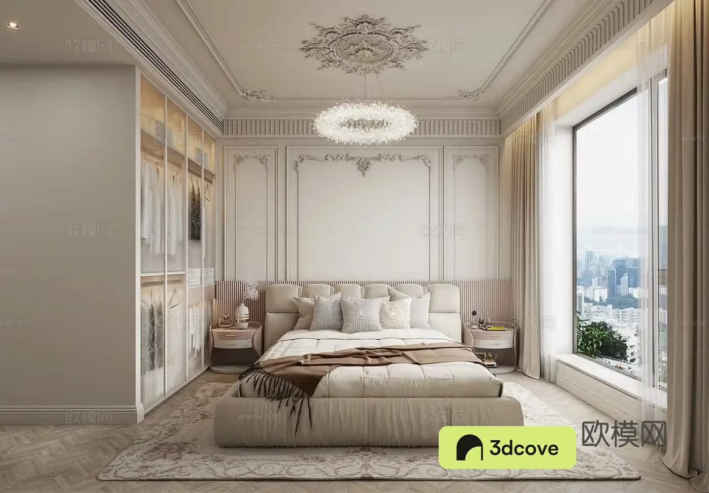 American bedroom French bedroom