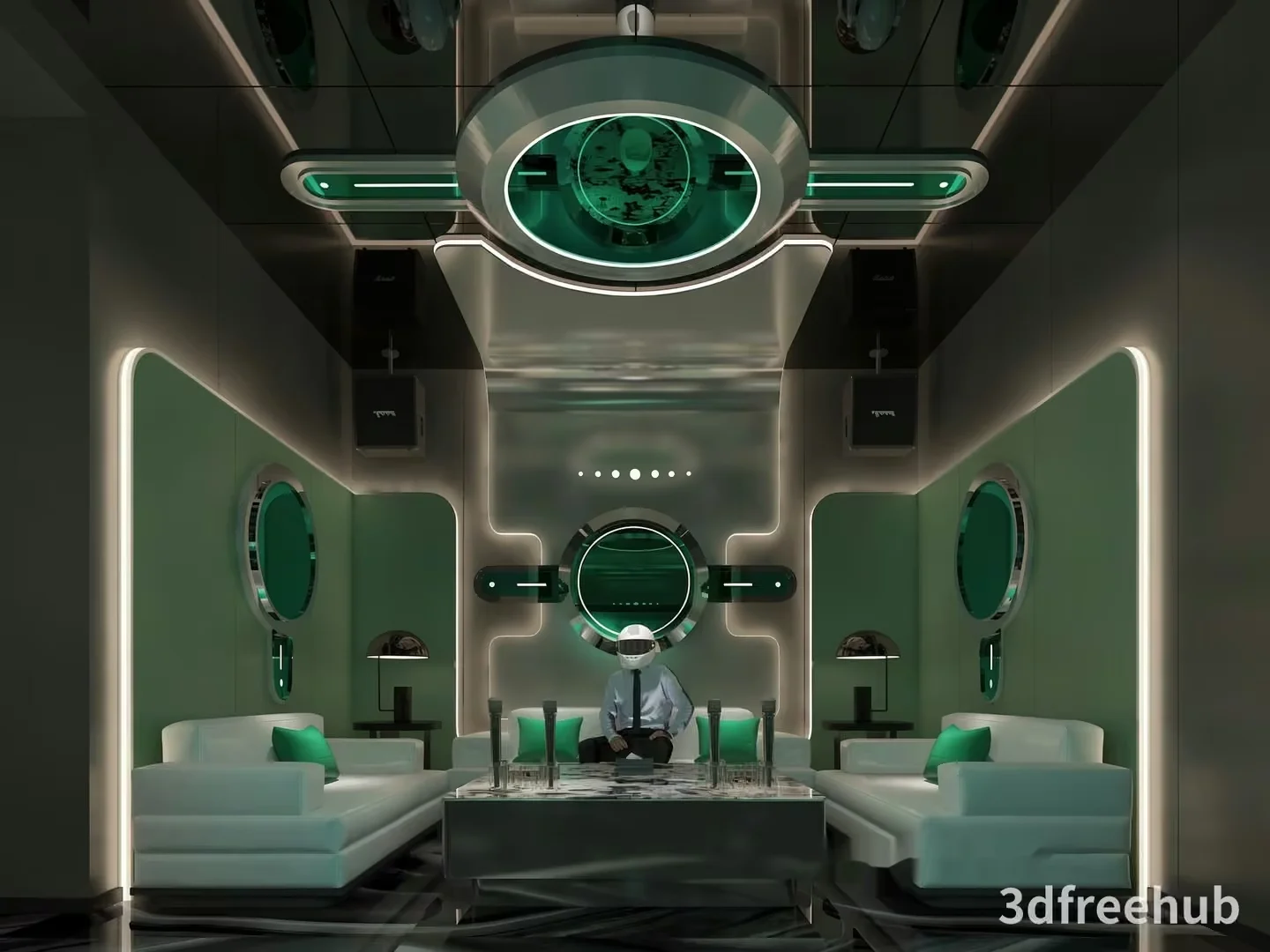 A Futuristic Room 3D Model – 21185 – VRAY Render