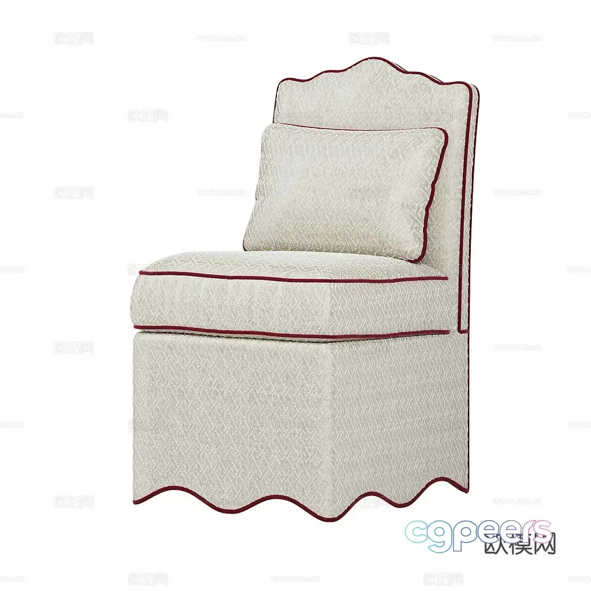 Single sofa leisure sofa 3d model