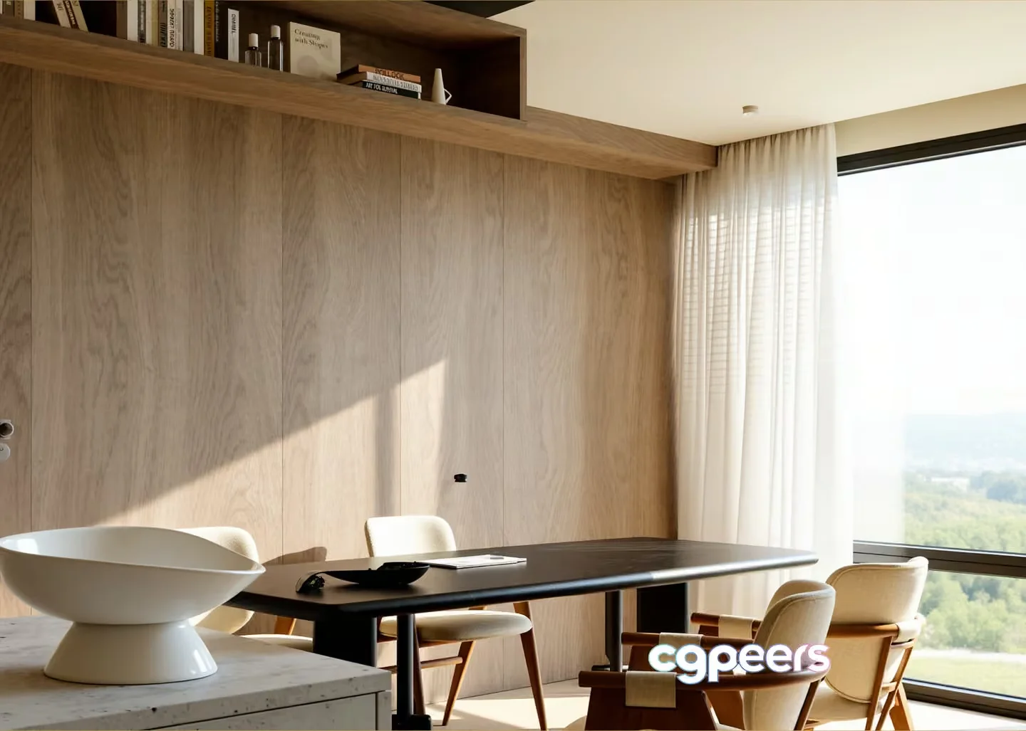 Modern Dining Room 3D Model – 16091 – VRAY Render