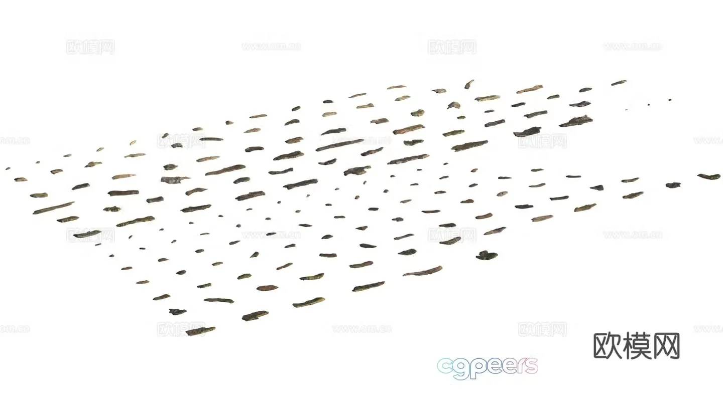 3d model of tree bark