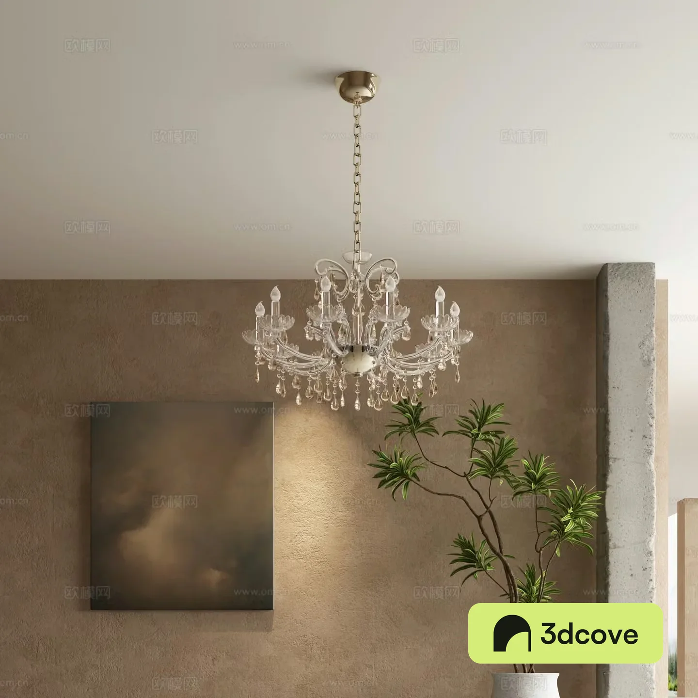 French crystal lamp Candlestick crystal lamp