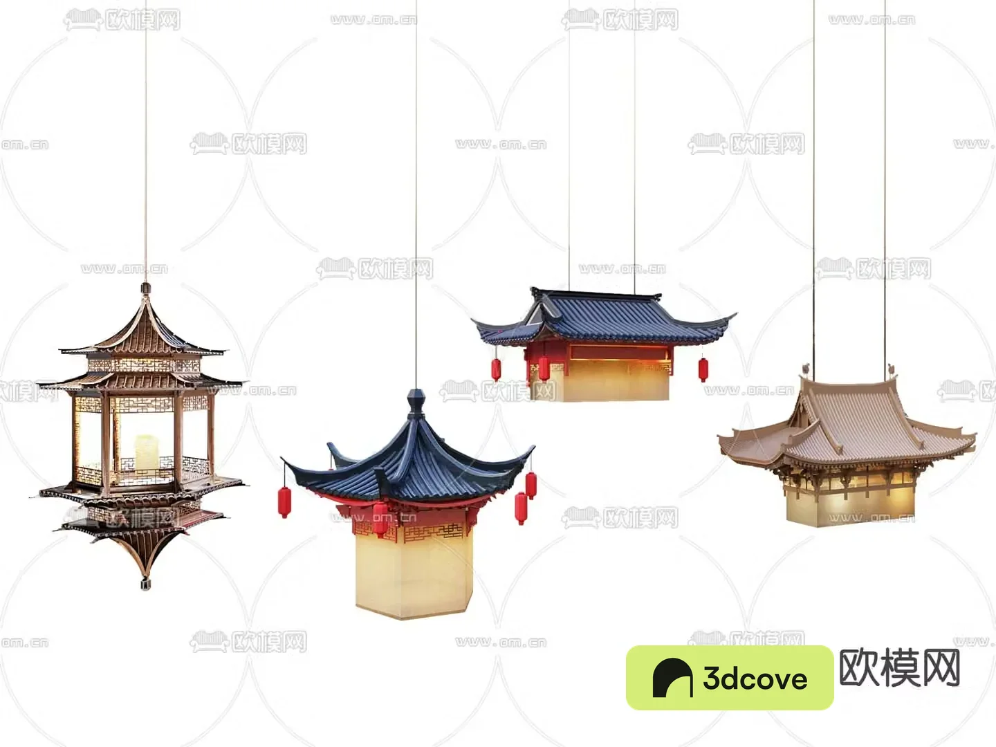 Chinese style chandelier ancient building chandelier