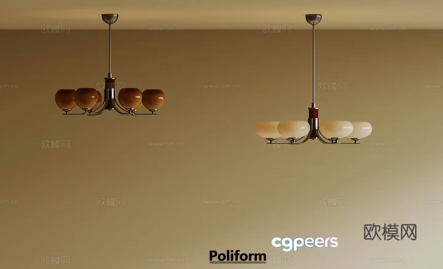3D model of medieval style chandelier