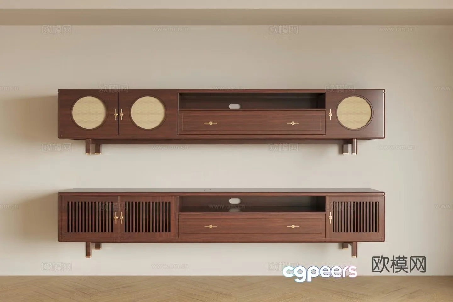 Retro style TV cabinet medieval style TV cabinet new Chinese style TV cabinet TV low cabinet medieval ornament 3D model