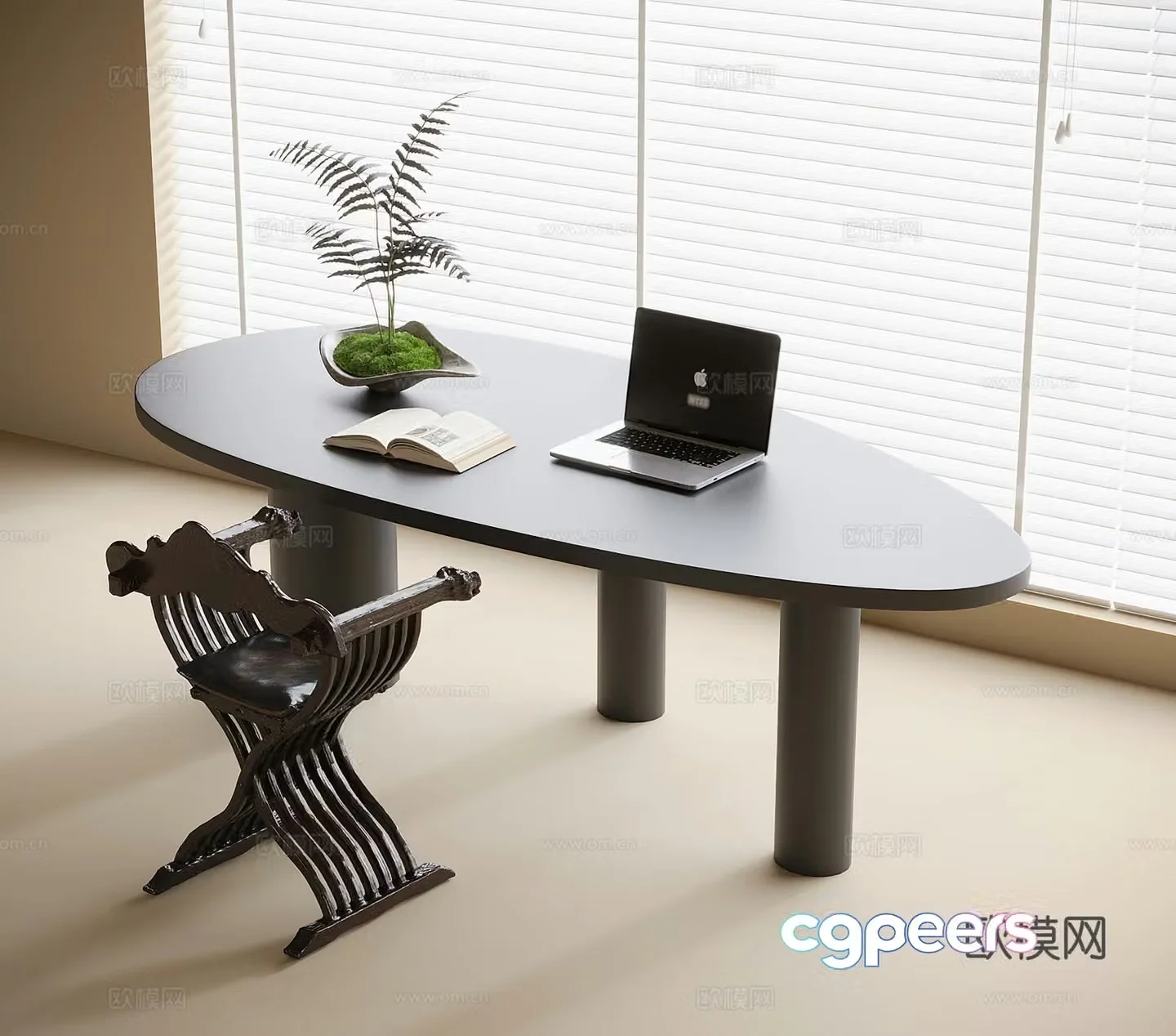 Modern desk chair desk chair 3d model