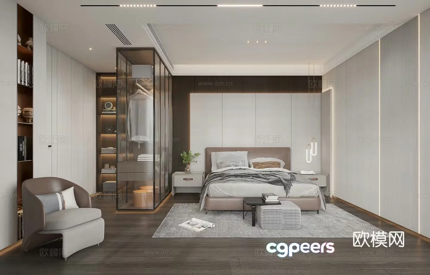 Modern bedroom 3d model