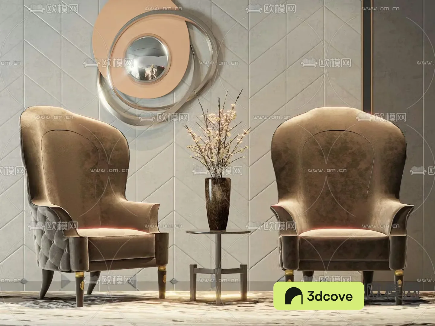 Simple European sofa chair leisure chair