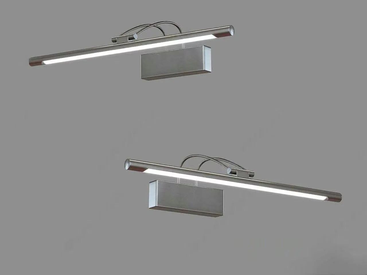 Two Silver Light Fixtures 3D Model – 12099 – VRAY Render