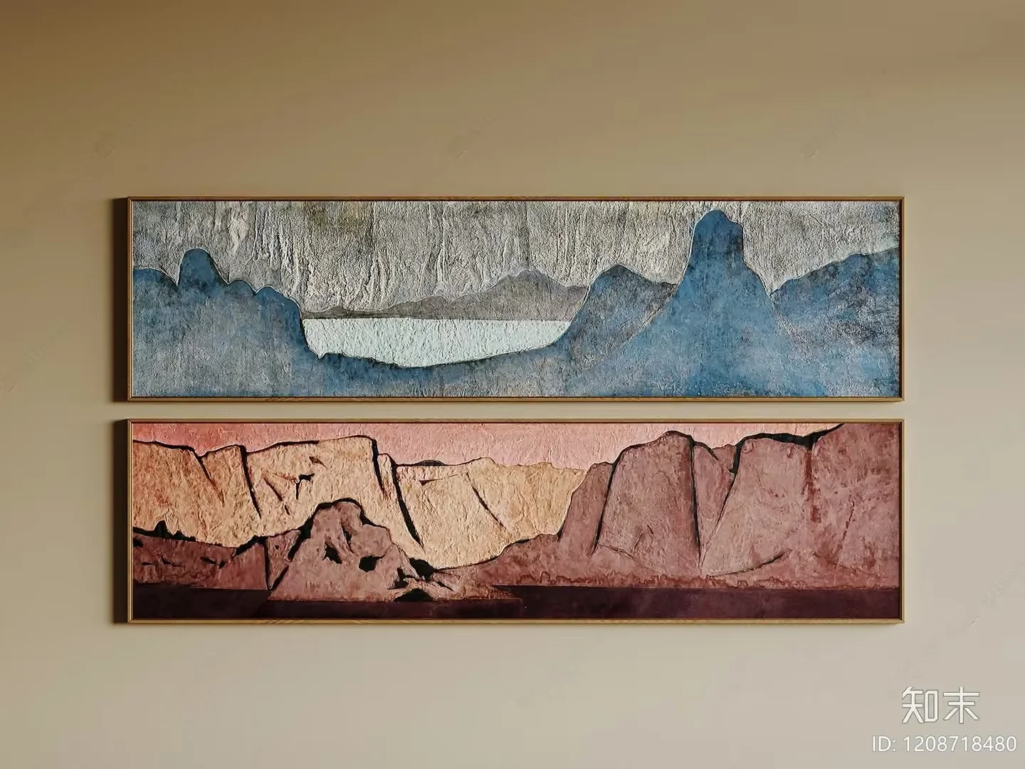A Pair Of Landscape Paintings 3D Model – 9768 – VRAY Render