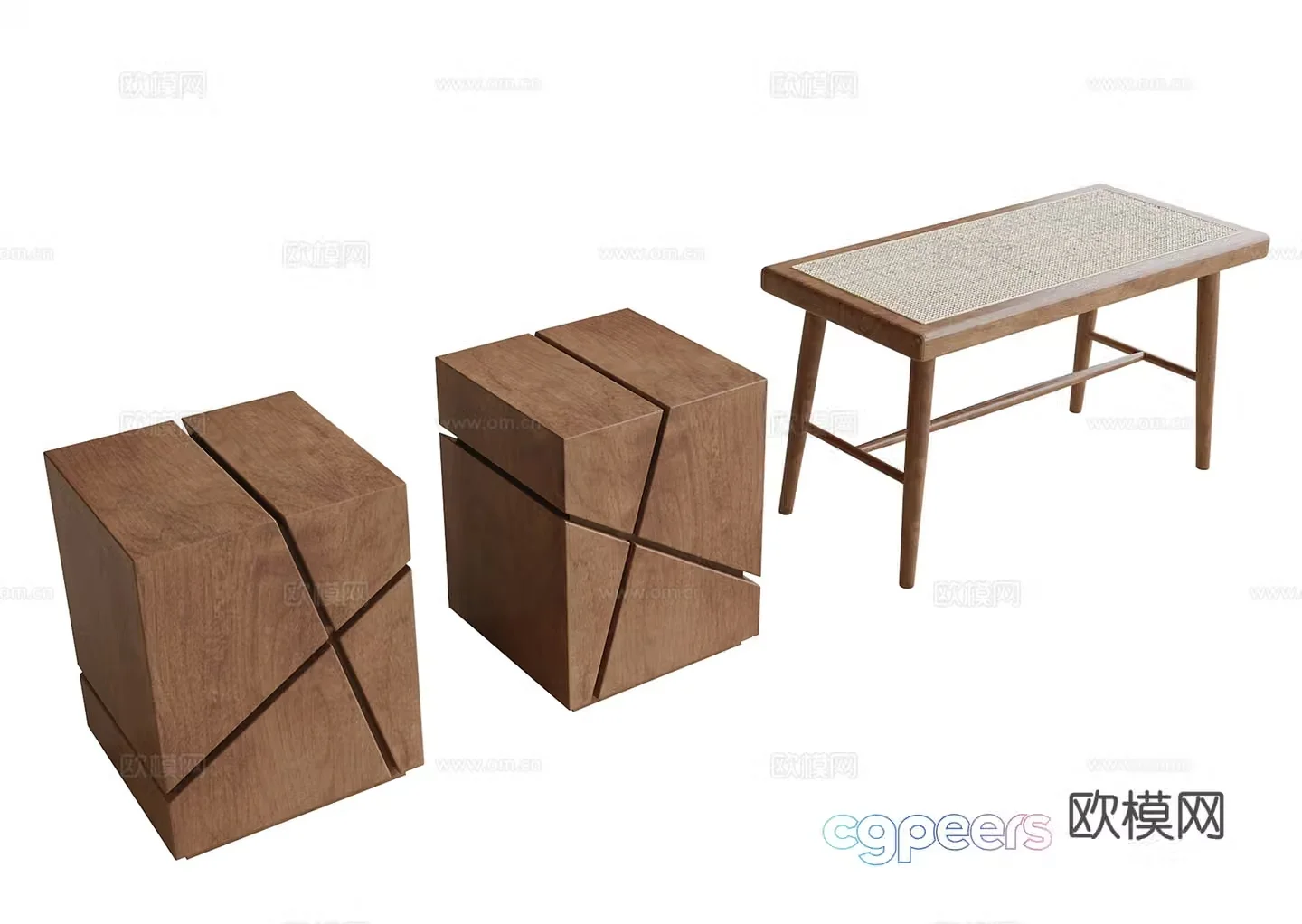 Modern stool 3d model