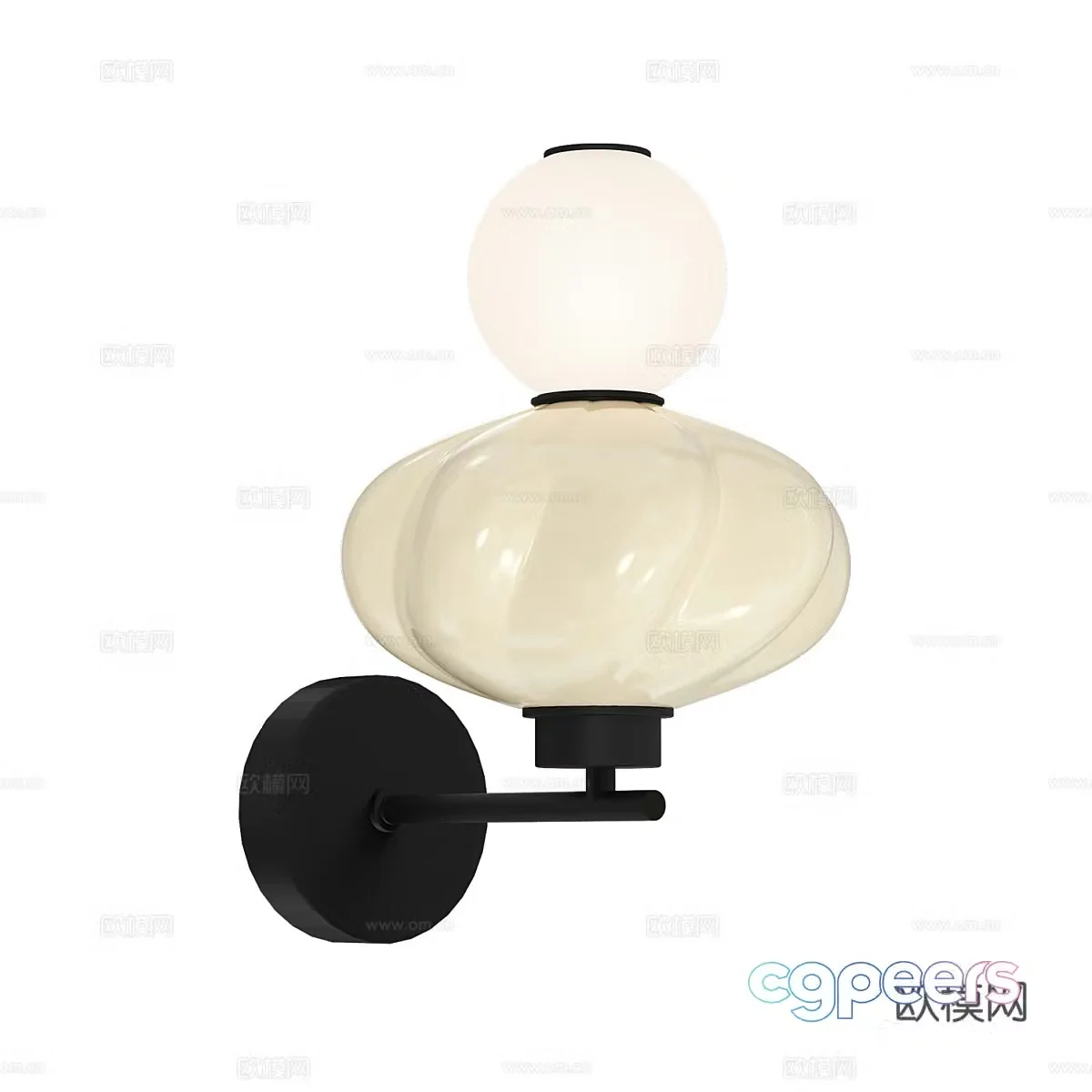 Modern simple wall lamp wall lamp simple wall lamp spherical wall lamp decorative wall lamp 3d model