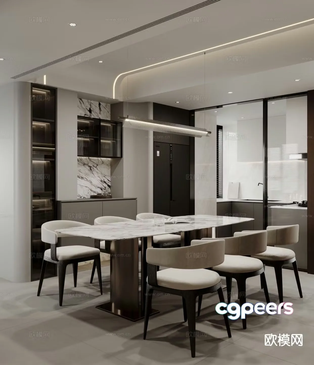 Italian restaurant 3d model