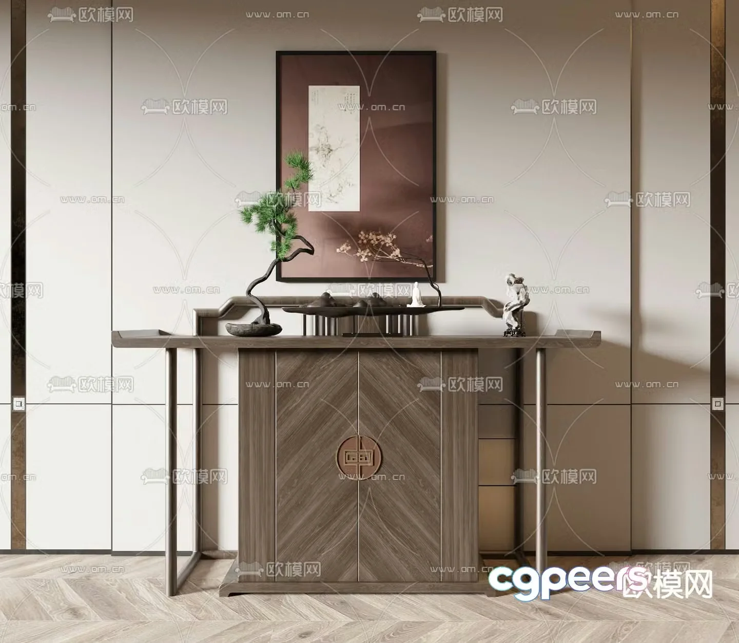 New Chinese-style Duanjingdai 3D model