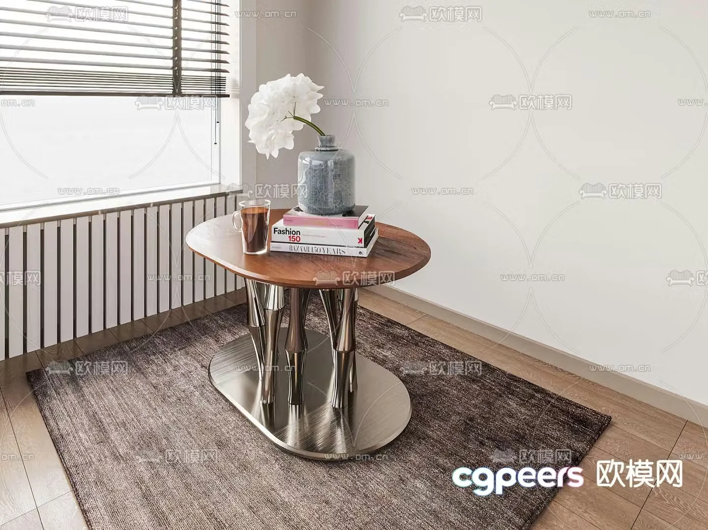 Poliform modern side table corner table 3d model