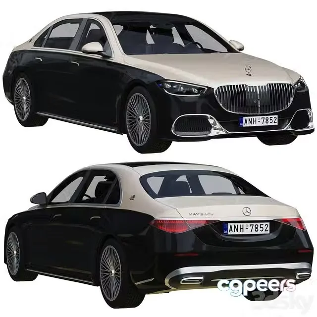3ds Max Free – Mercedes-benz S-class Maybach 2021 (black)