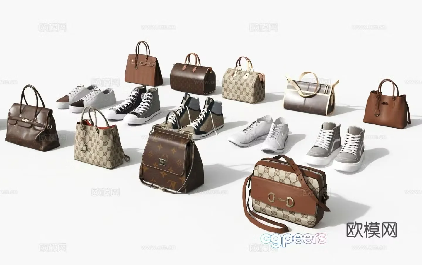 Bags shoes women’s bags brand bags 3D model