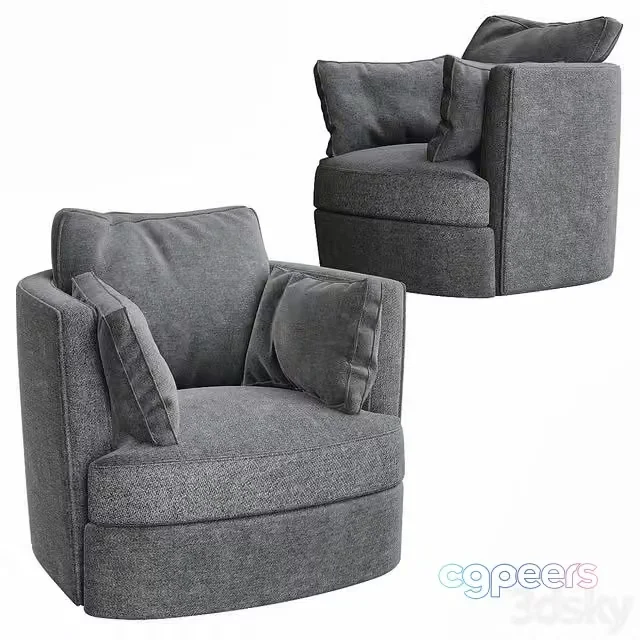 3ds Max Free – Eichholtz – SWIVEL CHAIR CLARISSA