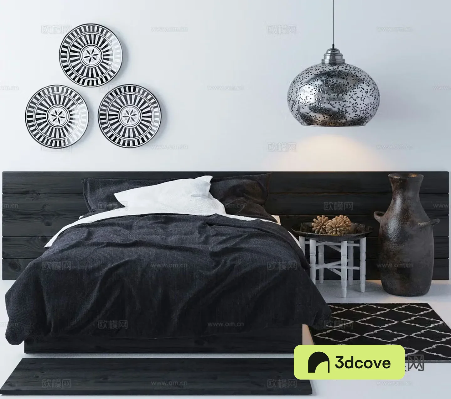 Modern double bed