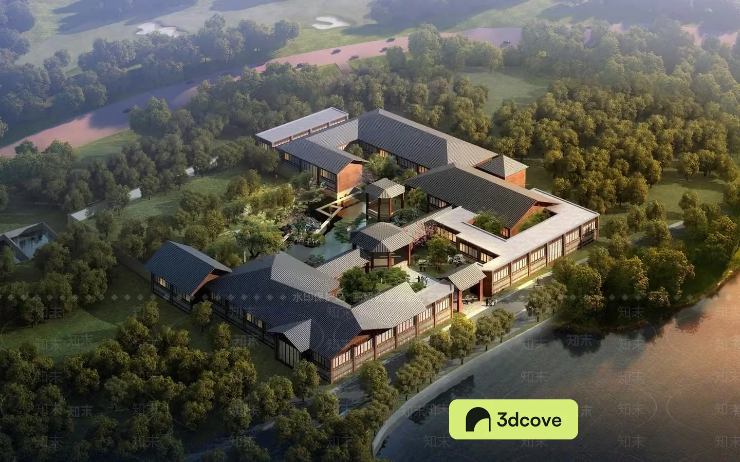 A Large Building With A Mix Of Modern And Traditional Architectural Styles