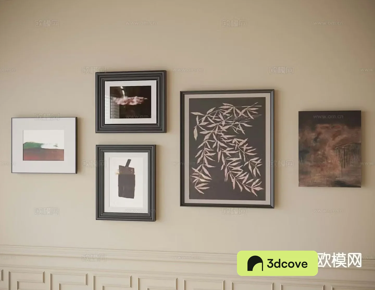 French hanging painting decorative painting photo wall