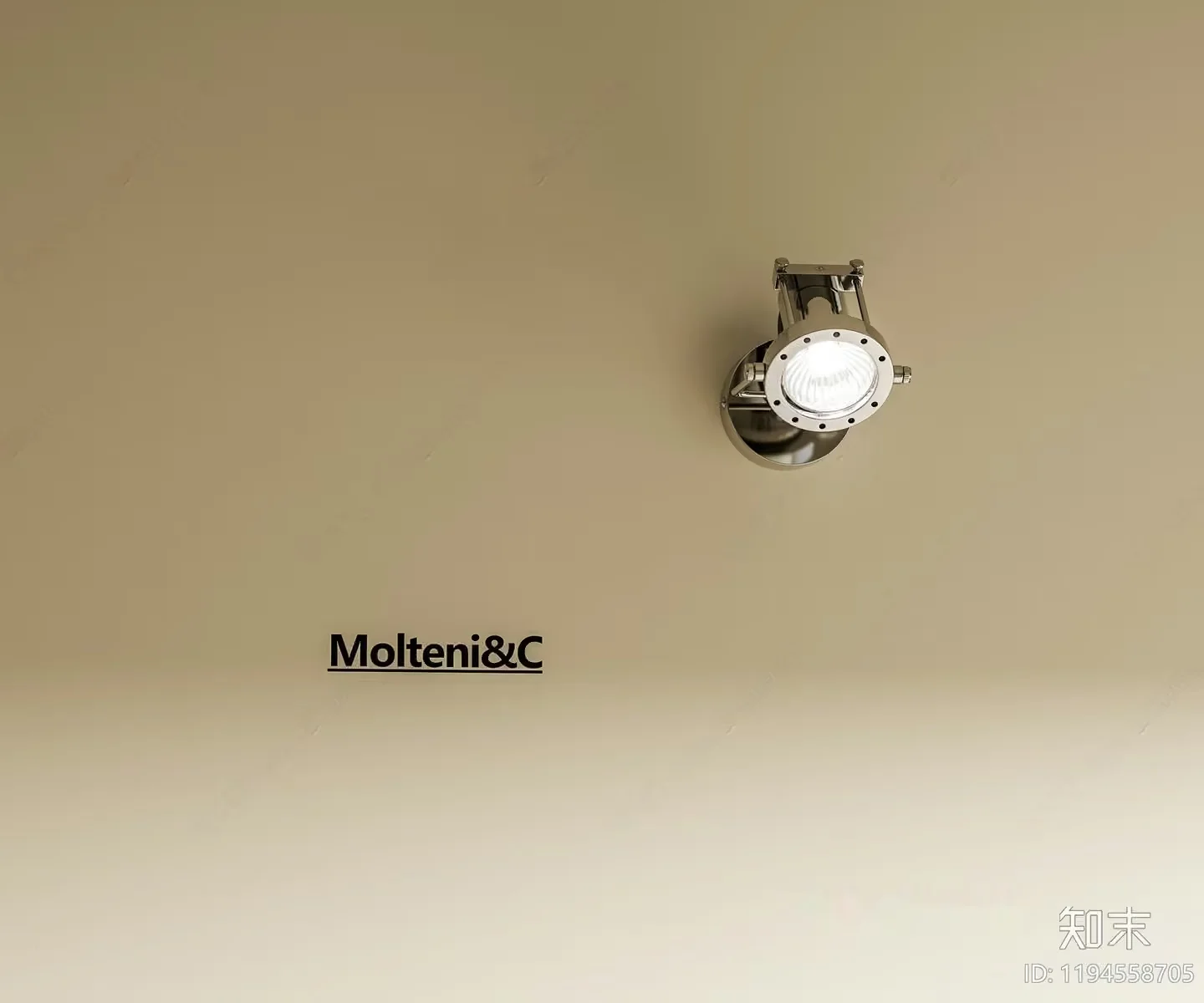 Gold Light Fixture 3D Model – 160 – VRAY Render