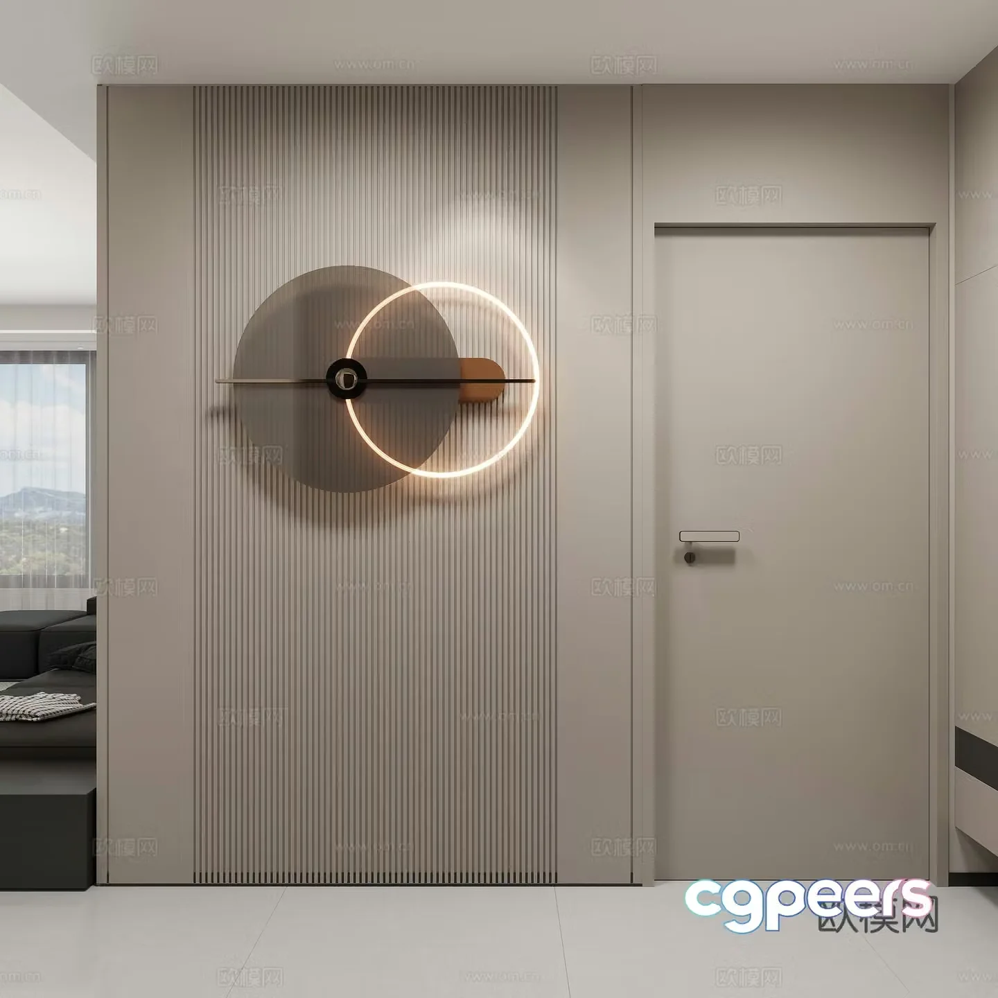 3D model of entrance entrance