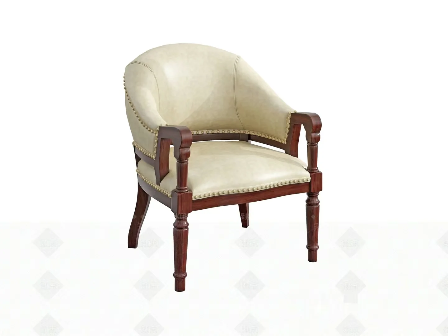 Wooden Armchair 3D Model – 14439 – VRAY Render