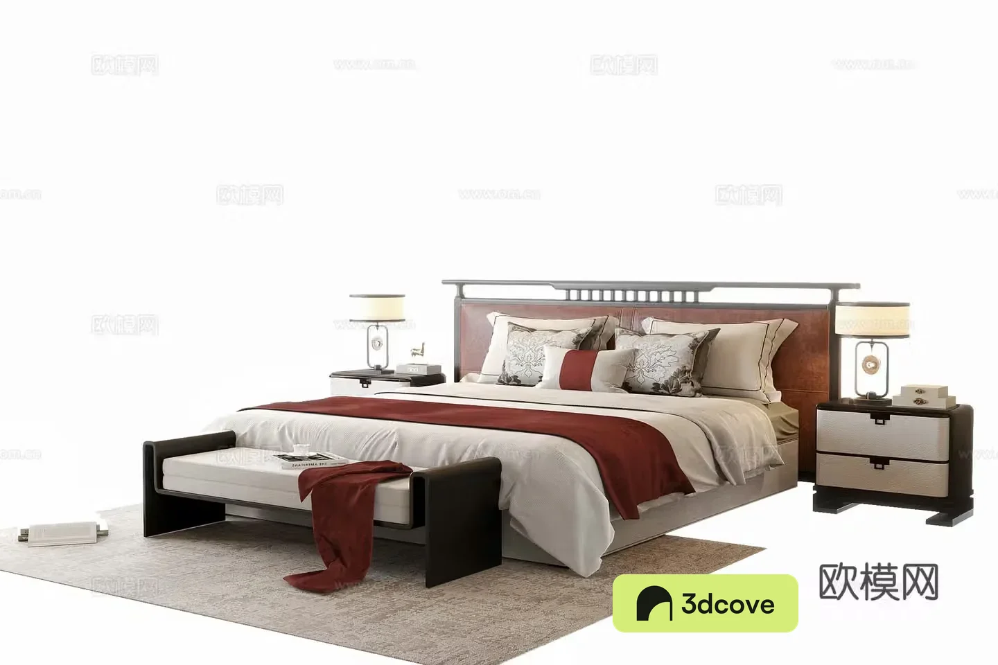 New Chinese style double bed