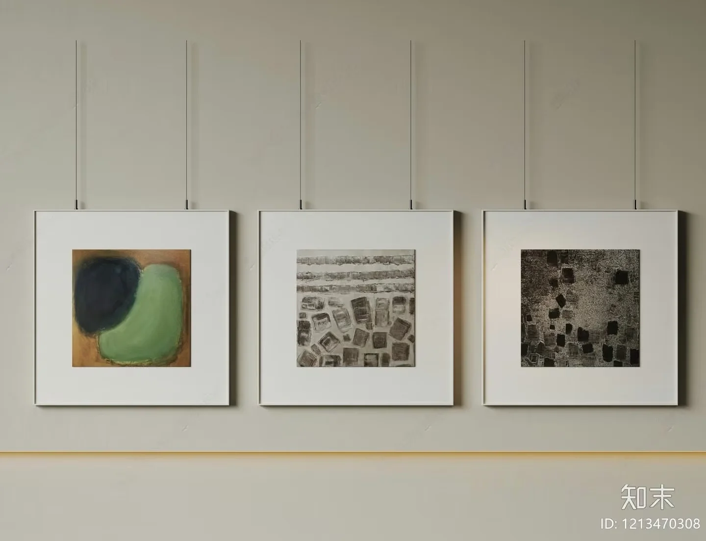 Abstract Art Pieces 3D Model – 4803 – VRAY Render