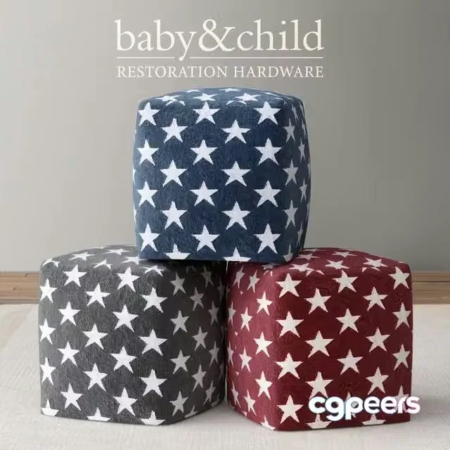 3ds Max Free – RH LIBERTY STAR POUF