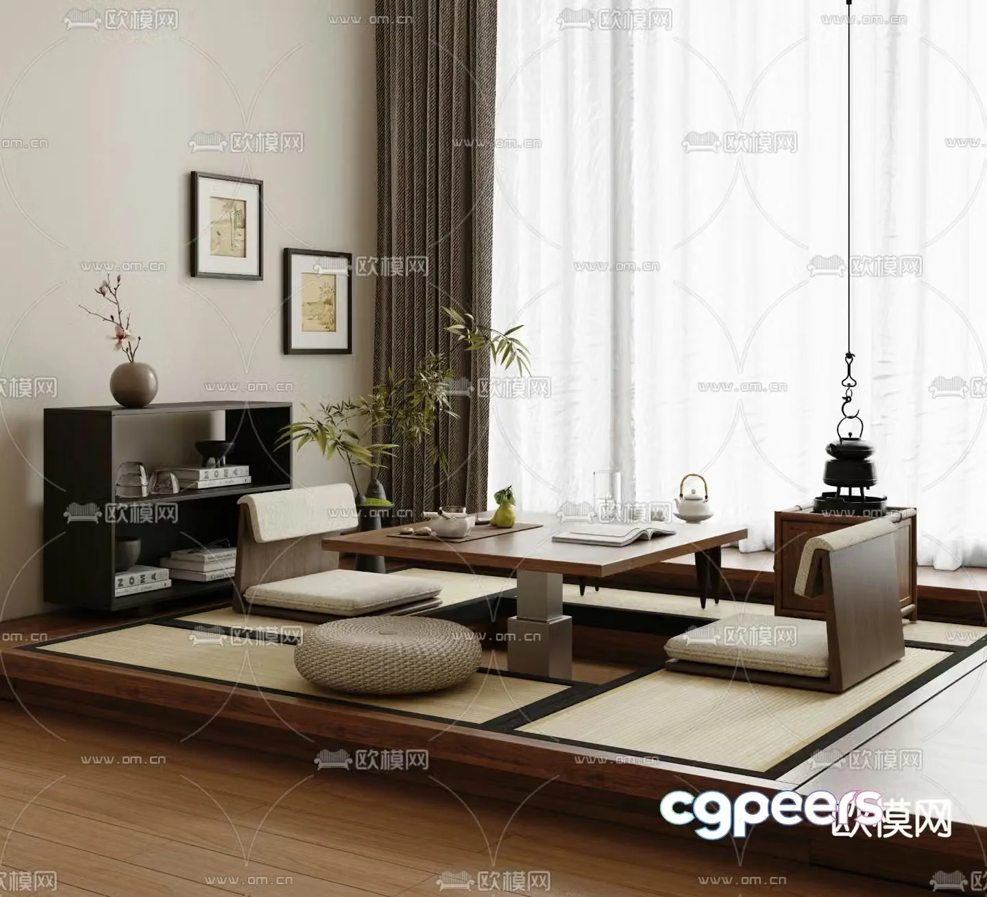 Tatami tea table tea table 3d model
