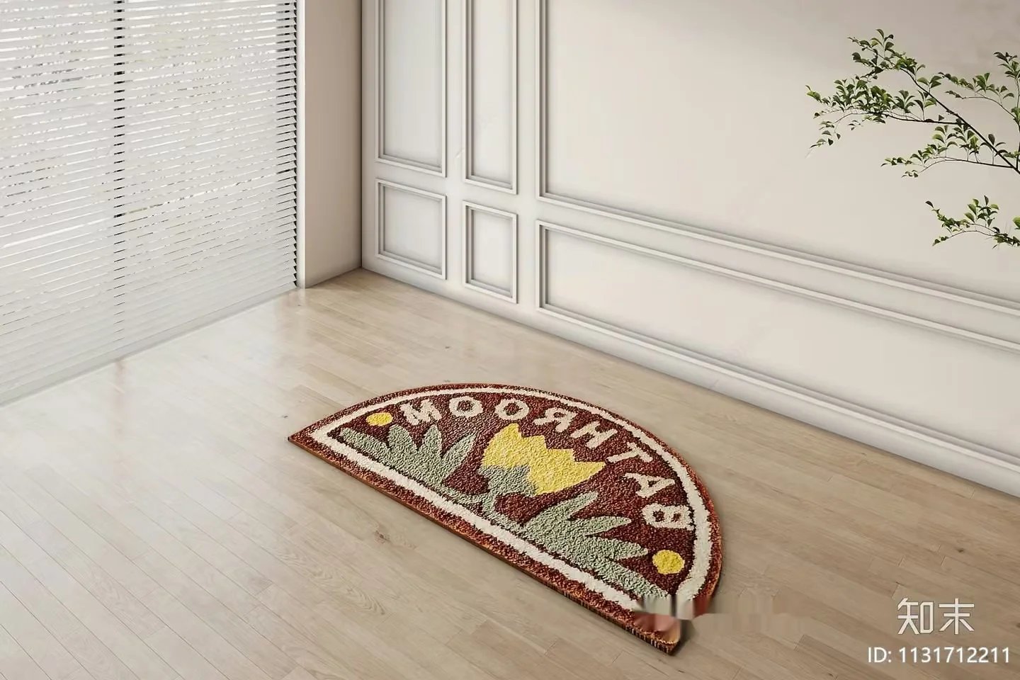 Cozy Bathroom Rug 3D Model – 6971 – CORONA Render