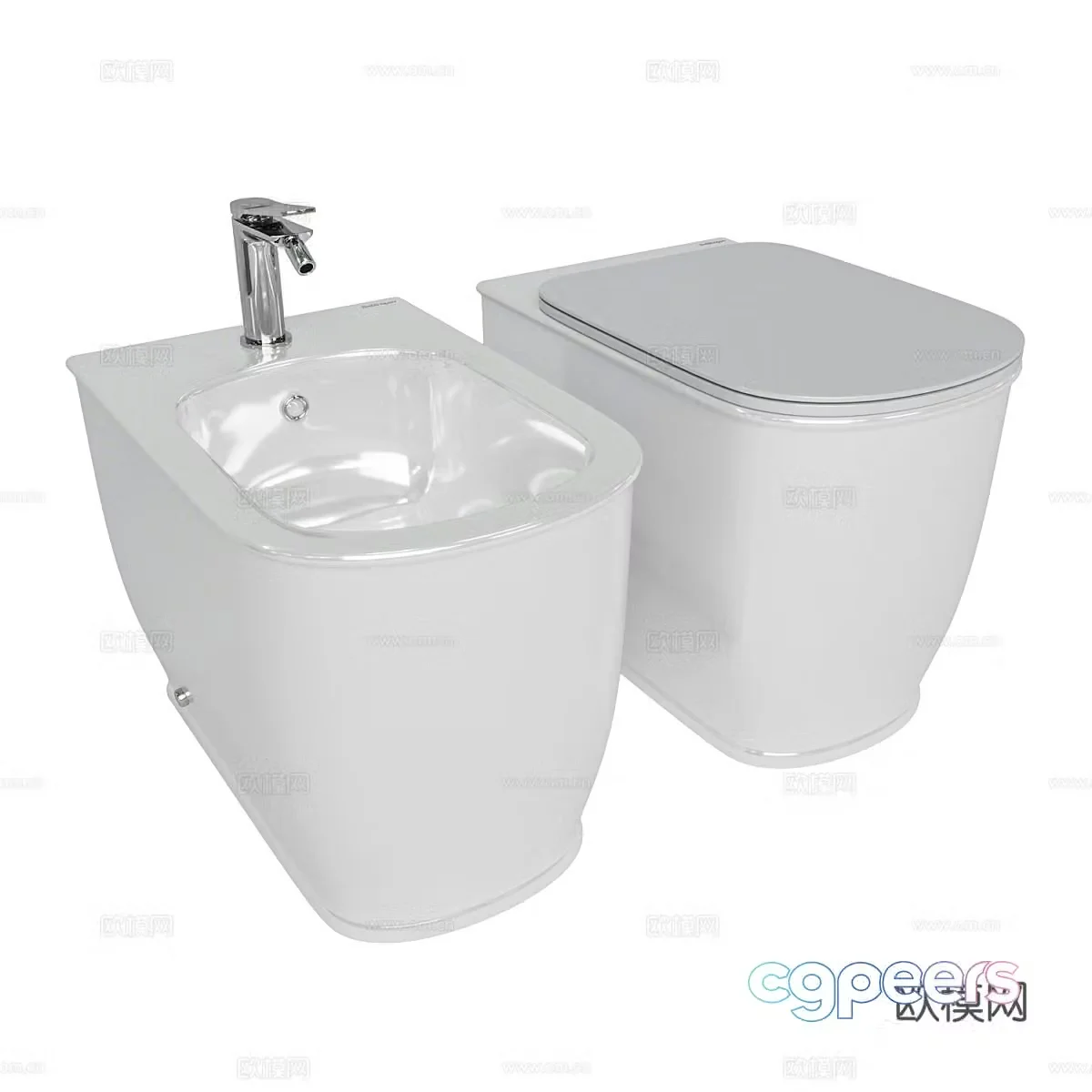 Toilet bidet 3d model