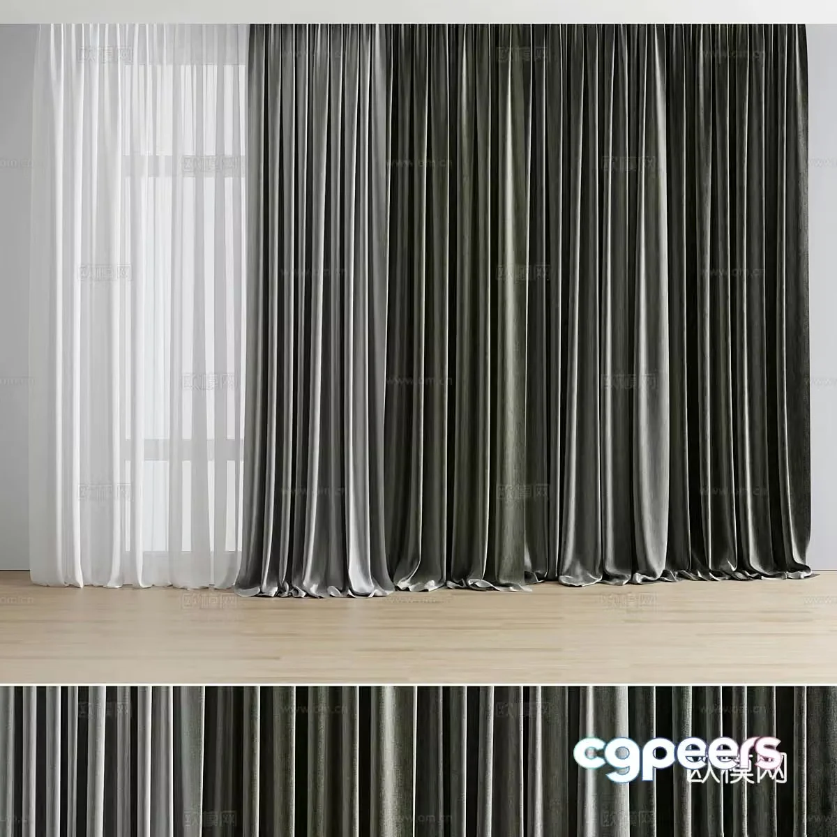 Curtain 3d model