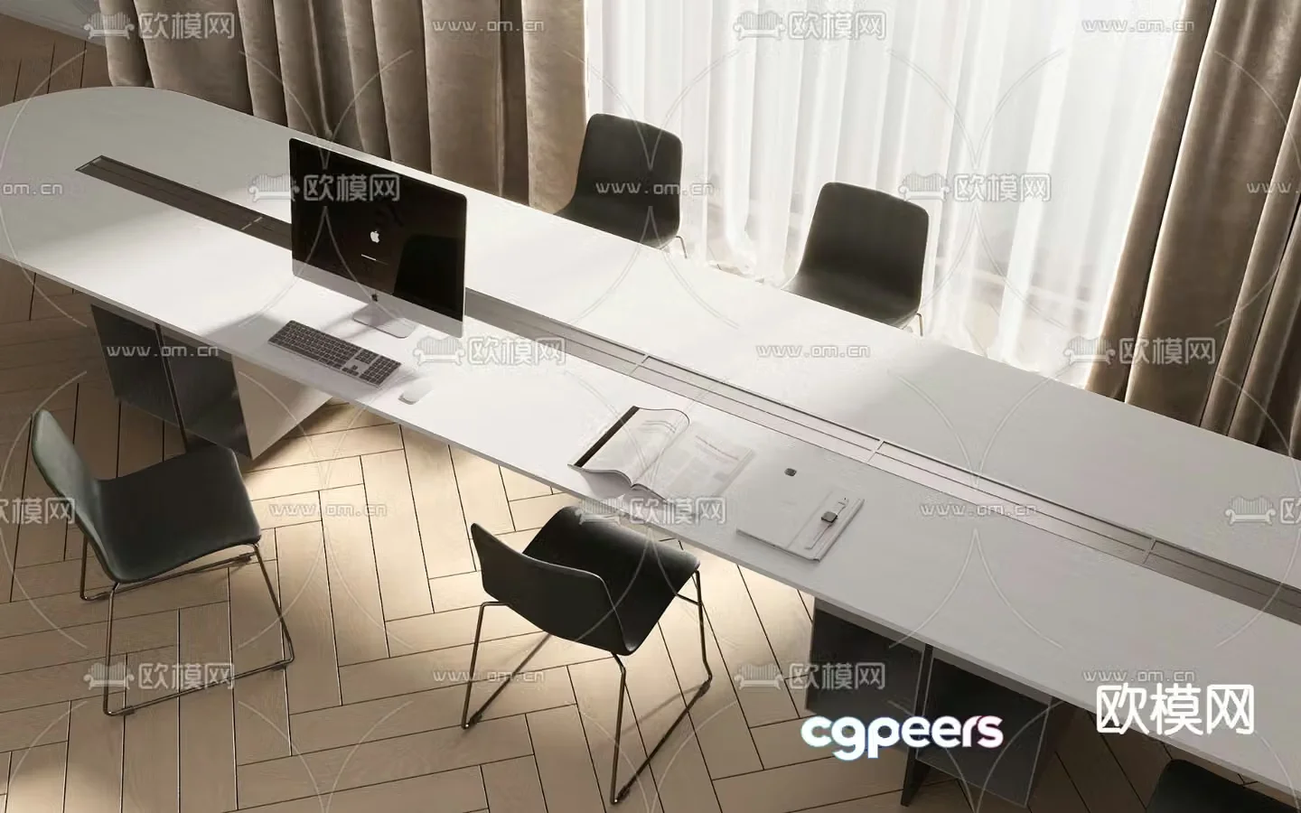 Modern conference table conference table 3d model