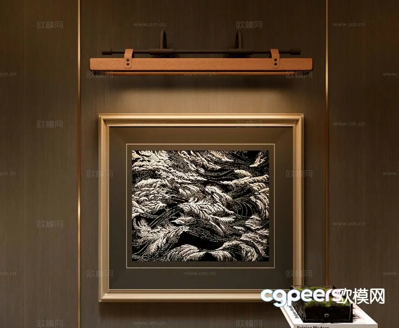 Medieval style decorative painting art painting hanging painting 3D model