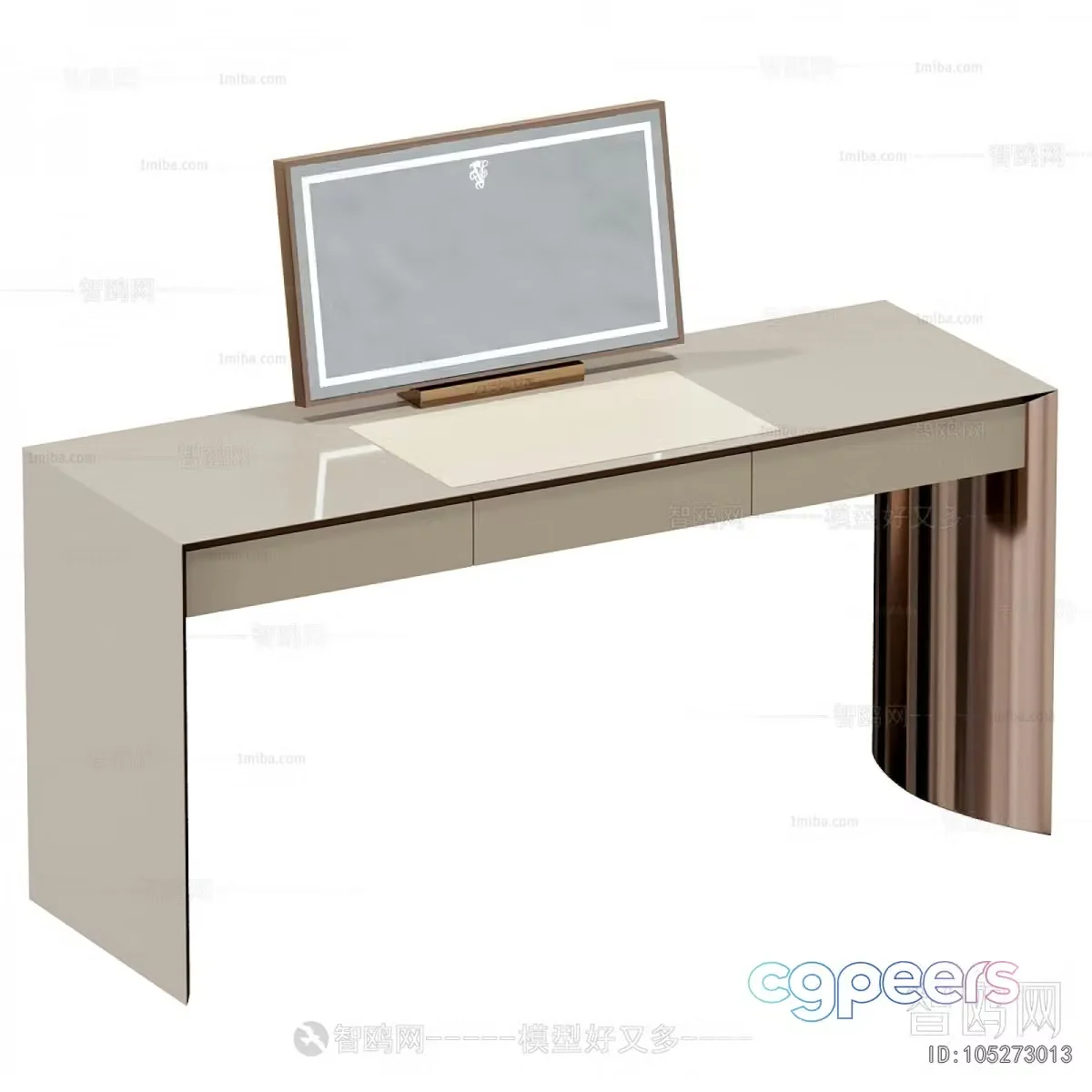 Modern Computer Desk 3D Model – 4911 – VRAY Render