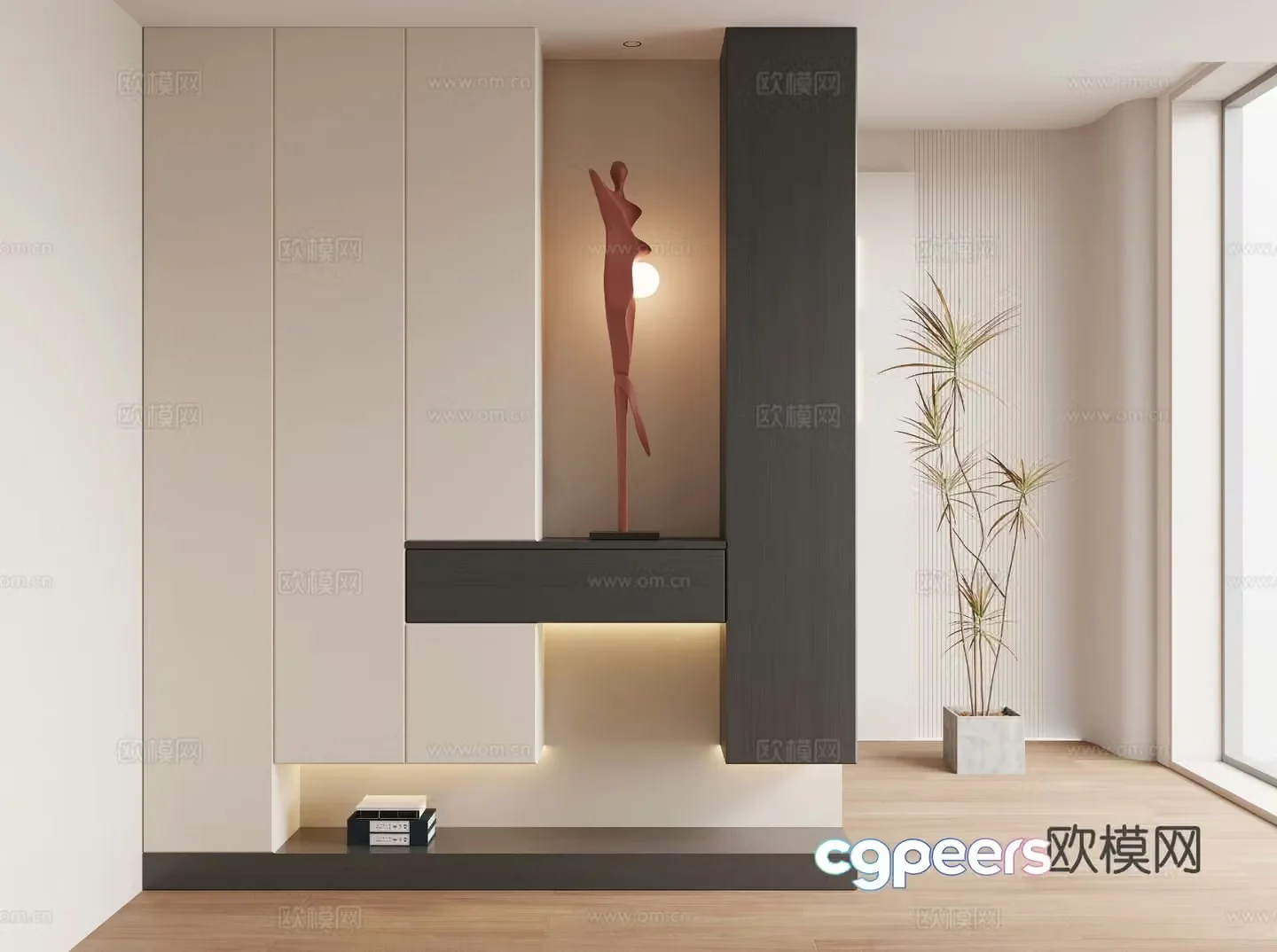 Entrance shoe cabinet Entry shoe cabinet 3D model