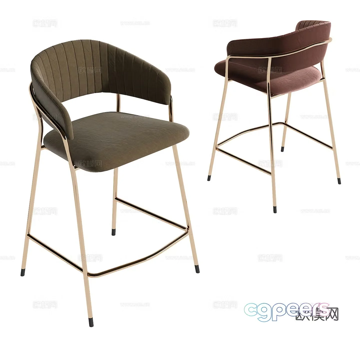 Modern bar chair 3d model