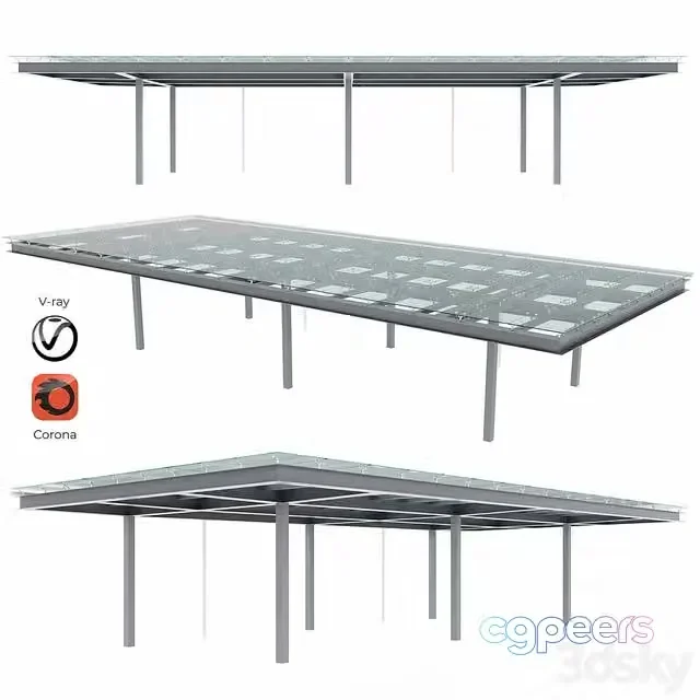 3ds Max Free – Glass canopy
