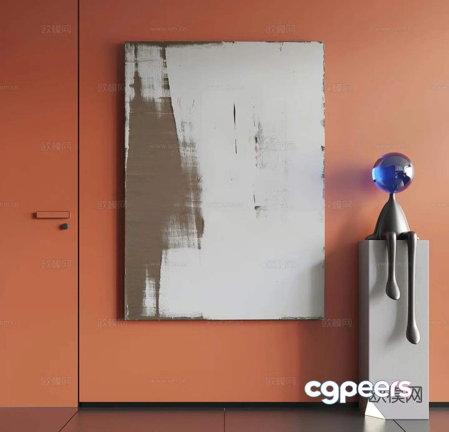 Modern hanging paintings Modern abstract hanging paintings Modern minimalist hanging paintings Modern simple hanging paintings Modern simple hanging painting 3d model